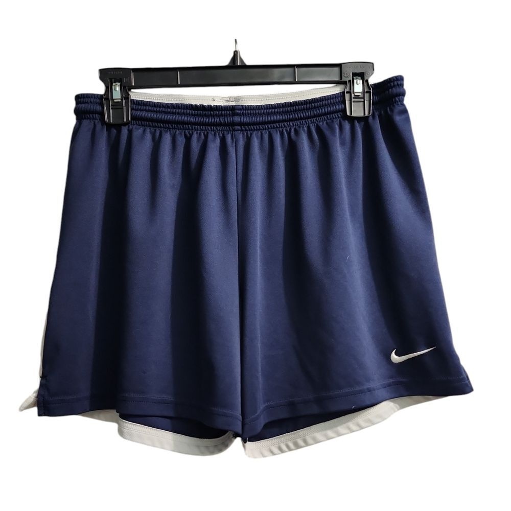 Nike‎ Women's Navy Blue Athletic Shorts with White Trim Comfortable Sporty M